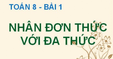 Cách nhân đơn thức với đa thức (Quy tắc nhân đơn thức đa thức) - Toán 8 bài 1